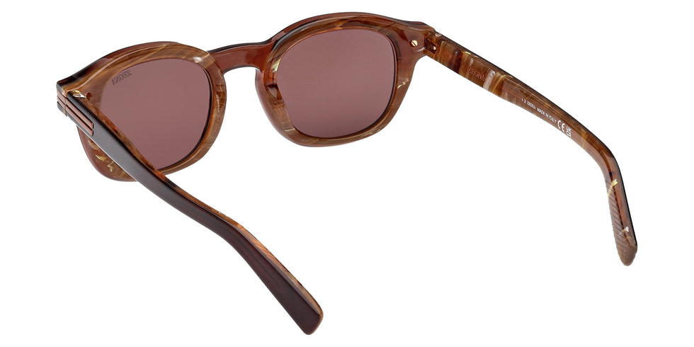 Ermenegildo Zegna EZ0229 50E 47 - Light Brown/Monocolor / Brown #id:ez022950e_s:100115