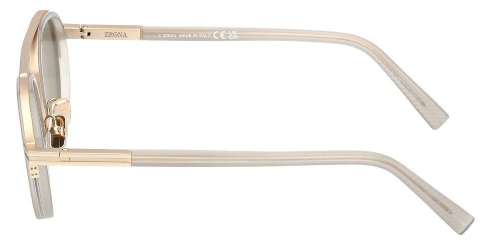 Ermenegildo Zegna EZ0242 20N 51 - Shiny Gray / Green #id:ez024220n_s:100110