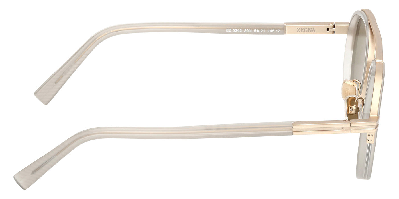 Ermenegildo Zegna EZ0242 20N 51 - Shiny Gray / Green #id:ez024220n_s:100130