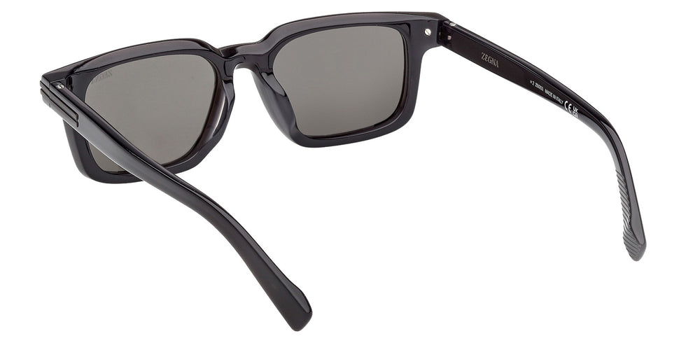 Ermenegildo Zegna EZ0280-F 20D 53 - Shiny Gray / Smoke Polarized #id:ez0280f20d_s:100115