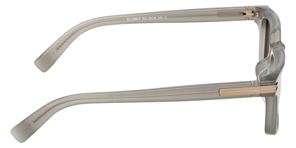 Ermenegildo Zegna EZ0280-F 20J 53 - Shiny Gray / Roviex #id:ez0280f20j_s:102130