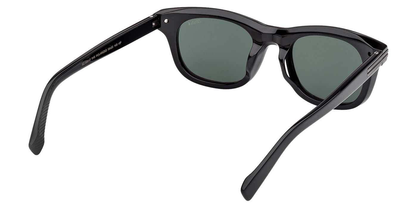 Ermenegildo Zegna EZ0281-F 01R 53 - Shiny Black / Green Polarized #id:ez0281f01r_s:100125