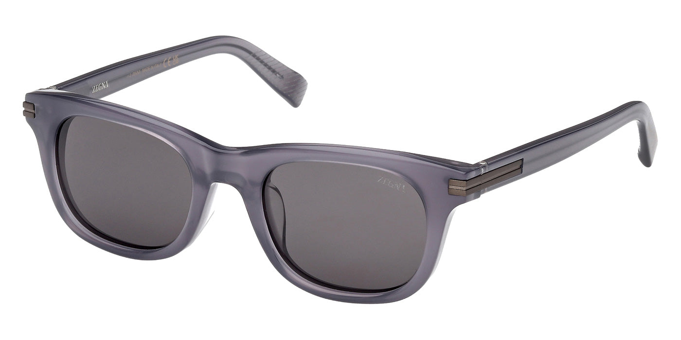 Ermenegildo Zegna EZ0281-F 20A 53 - Shiny Gray / Smoke #id:ez0281f20a_s:102105
