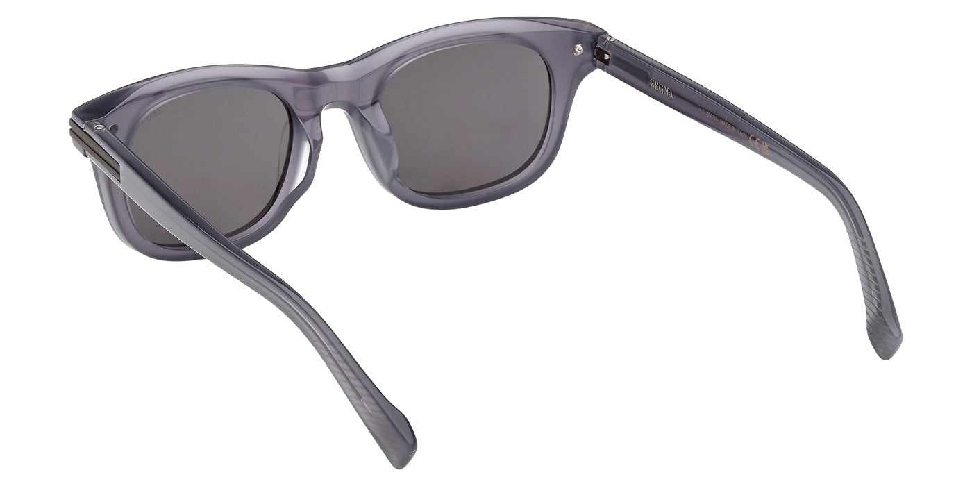 Ermenegildo Zegna EZ0281-F 20A 53 - Shiny Gray / Smoke #id:ez0281f20a_s:102115