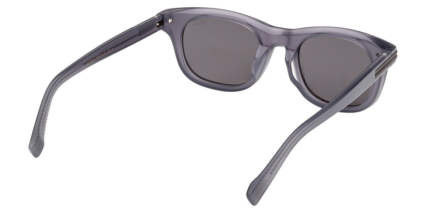 Ermenegildo Zegna EZ0281-F 20A 53 - Shiny Gray / Smoke #id:ez0281f20a_s:102125