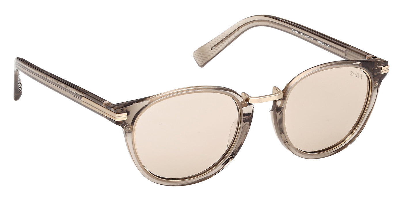 Ermenegildo Zegna EZ0284-H 48E 51 - Shiny Beige / Brown #id:ez0284h48e_s:104135