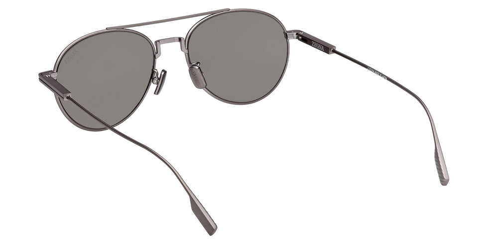 Ermenegildo Zegna EZ0288 09D 55 - Matte Gunmetal / Smoke Polarized #id:ez028809d_s:100115
