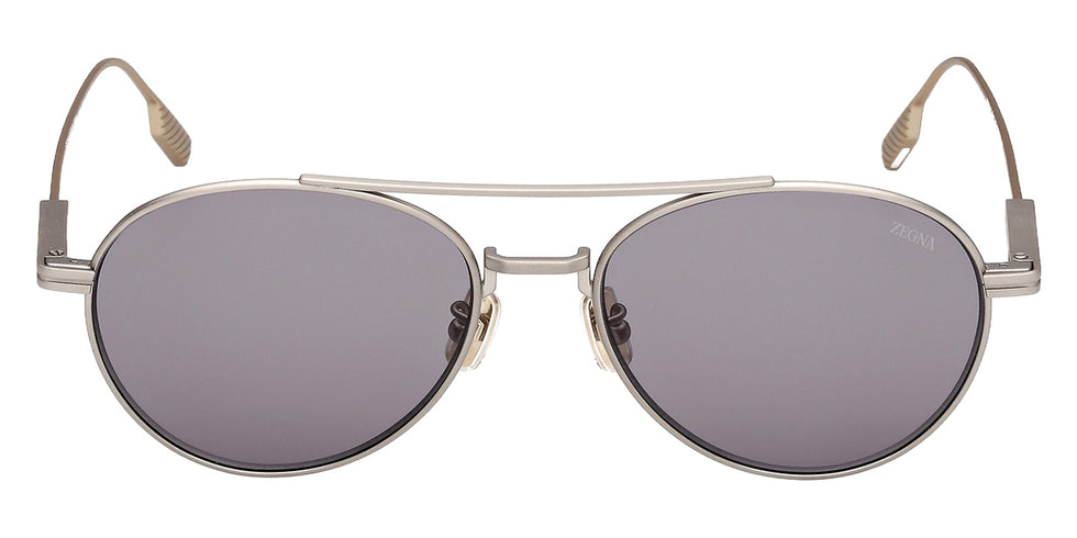 Ermenegildo Zegna EZ0288 17A 55 - Matte Palladium / Smoke #id:ez028817a_s:102100