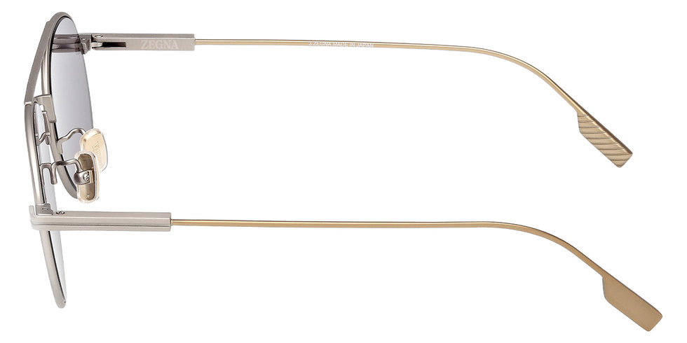 Ermenegildo Zegna EZ0288 17A 55 - Matte Palladium / Smoke #id:ez028817a_s:102110