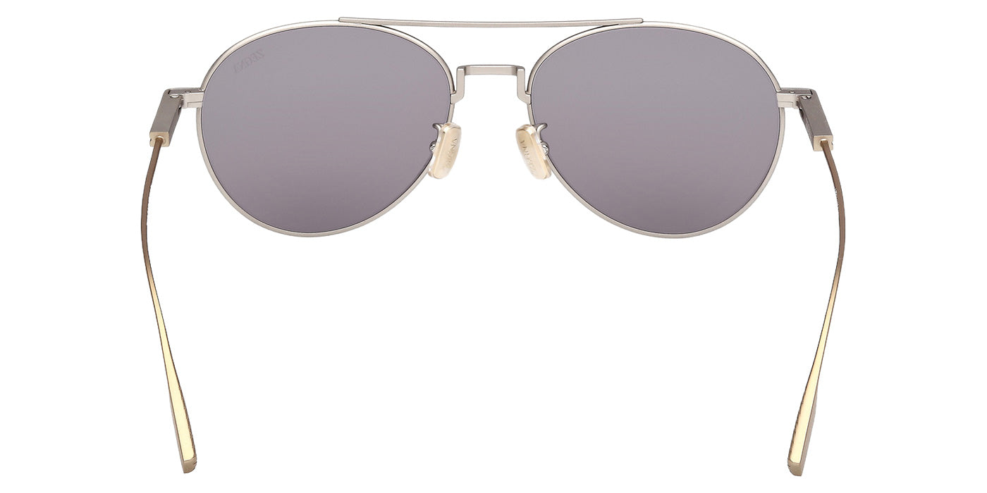 Ermenegildo Zegna EZ0288 17A 55 - Matte Palladium / Smoke #id:ez028817a_s:102120