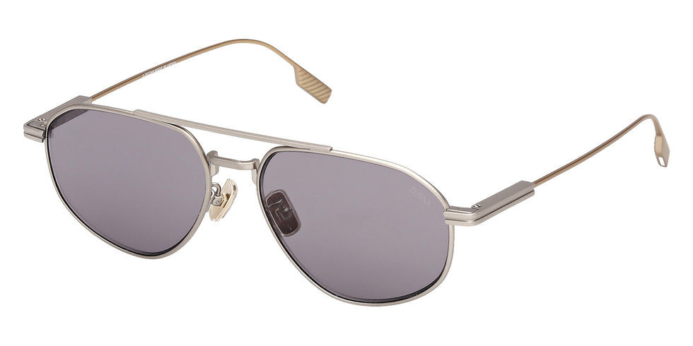 Ermenegildo Zegna EZ0289 17A 56 - Matte Palladium / Smoke #id:ez028917a_s:100105