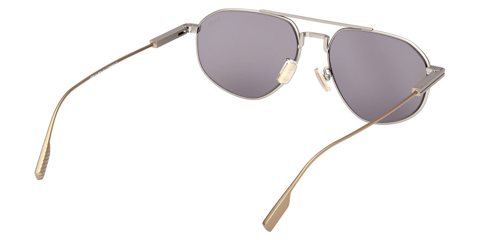 Ermenegildo Zegna EZ0289 17A 56 - Matte Palladium / Smoke #id:ez028917a_s:100125
