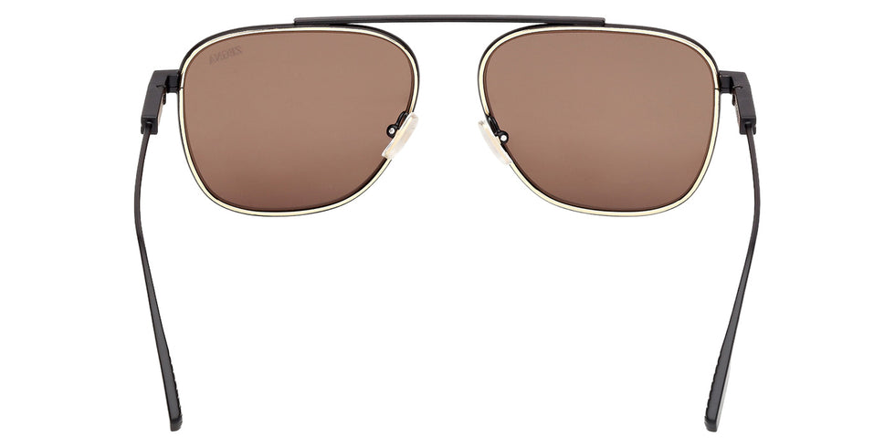 Ermenegildo Zegna EZ0291 02E 57 - Matte Black / Brown #id:ez029102e_s:100120