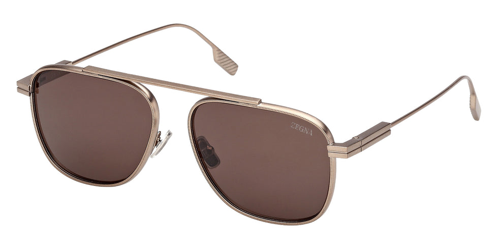 Ermenegildo Zegna EZ0291 35E 57 - Matte Light Brown / Brown 35E #id:ez029135e_s:100105