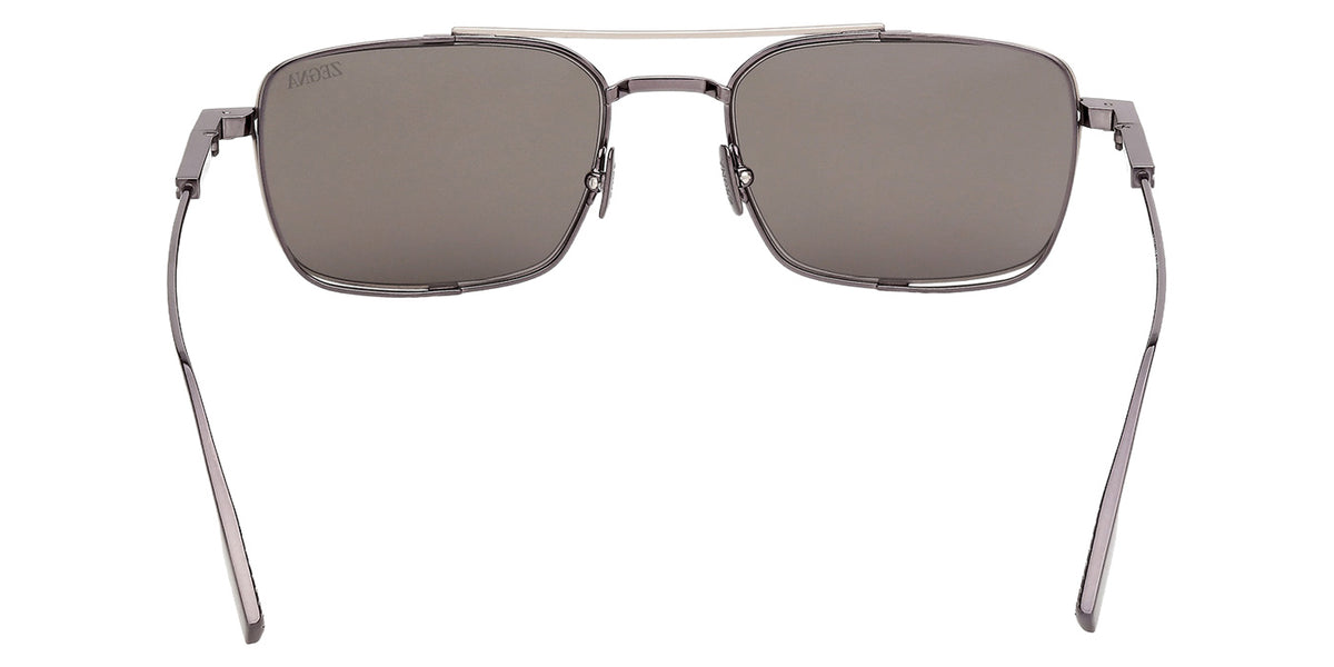 Ermenegildo Zegna EZ0293 09A 54 - Matte Gunmetal / Smoke #id:ez029309a_s:100120