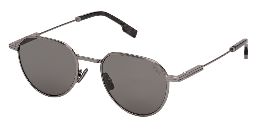 Ermenegildo Zegna EZ0297 08A 51 - Shiny Gunmetal / Smoke 08A #id:ez029708a_s:100105