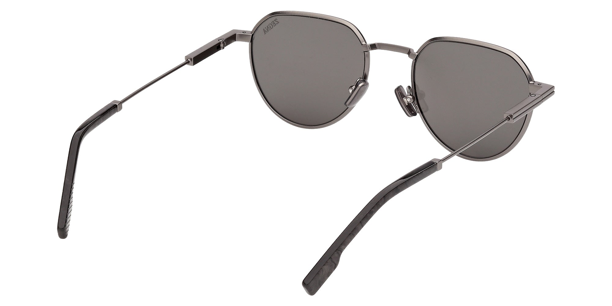Ermenegildo Zegna EZ0297 08A 51 - Shiny Gunmetal / Smoke 08A #id:ez029708a_s:100125