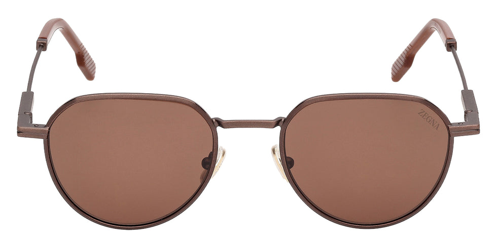 Ermenegildo Zegna EZ0297 37E 51 - Matte Antiqued Dark Bronze / Brown 37E #id:ez029737e_s:104100