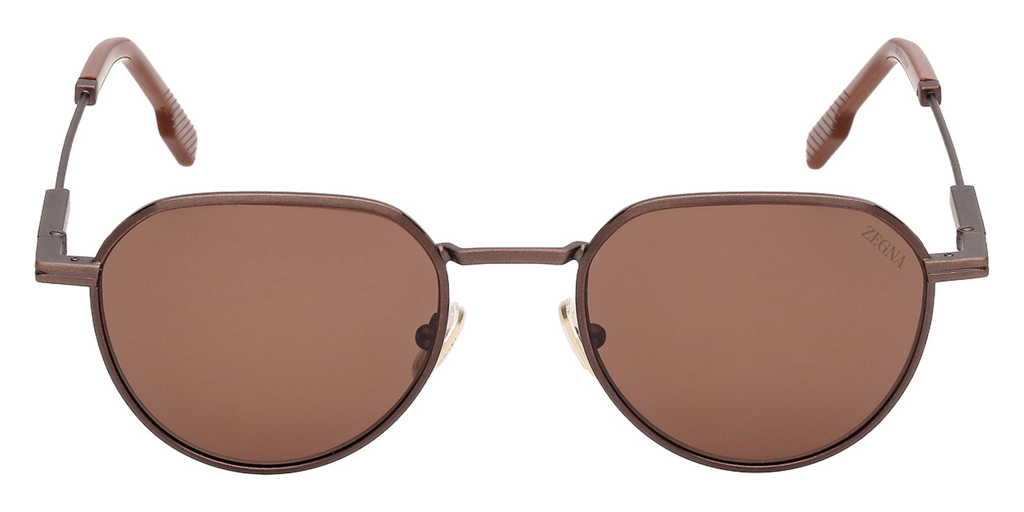 Ermenegildo Zegna EZ0297 37E 51 - Matte Antiqued Dark Bronze / Brown 37E #id:ez029737e_s:104100