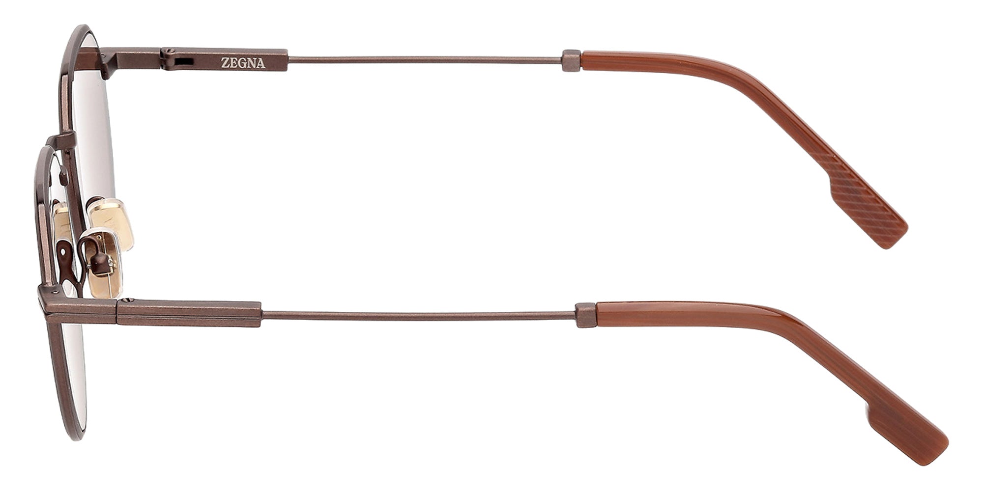 Ermenegildo Zegna EZ0297 37E 51 - Matte Antiqued Dark Bronze / Brown 37E #id:ez029737e_s:104110