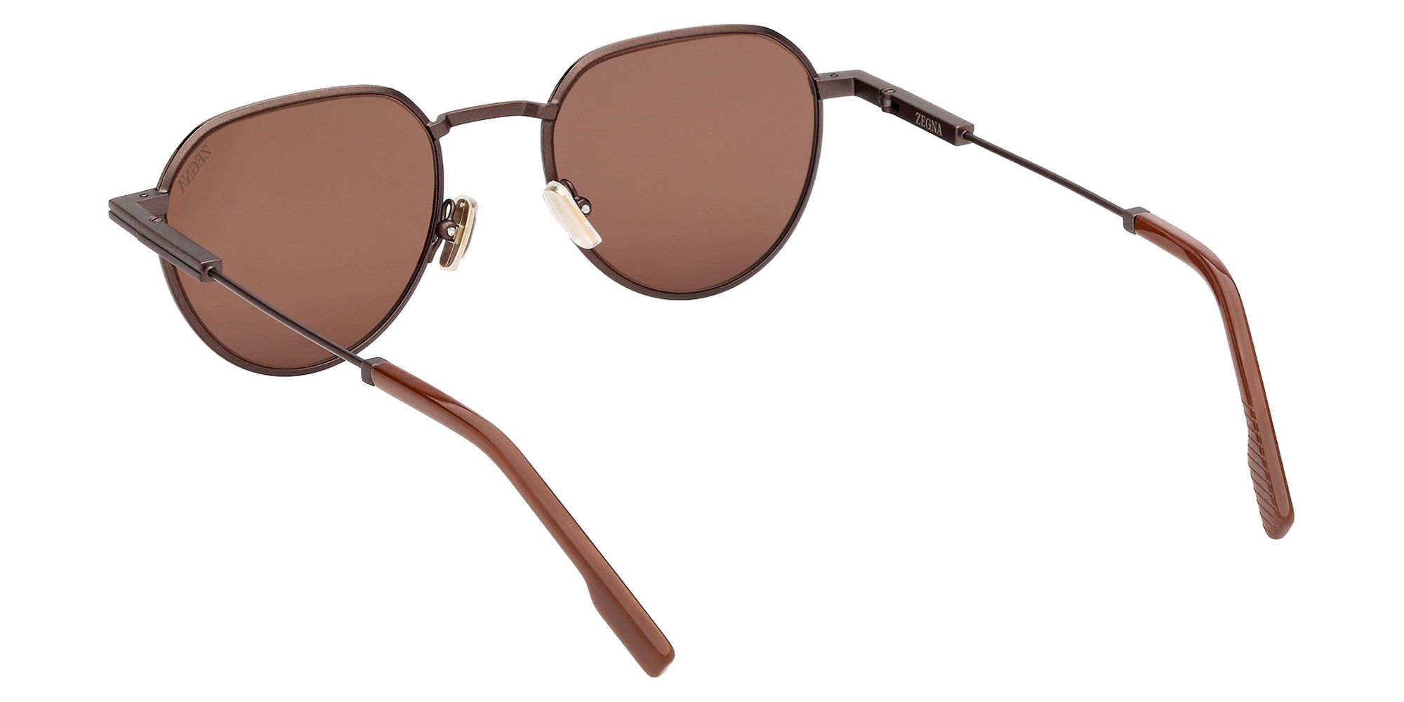 Ermenegildo Zegna EZ0297 37E 51 - Matte Antiqued Dark Bronze / Brown 37E #id:ez029737e_s:104115