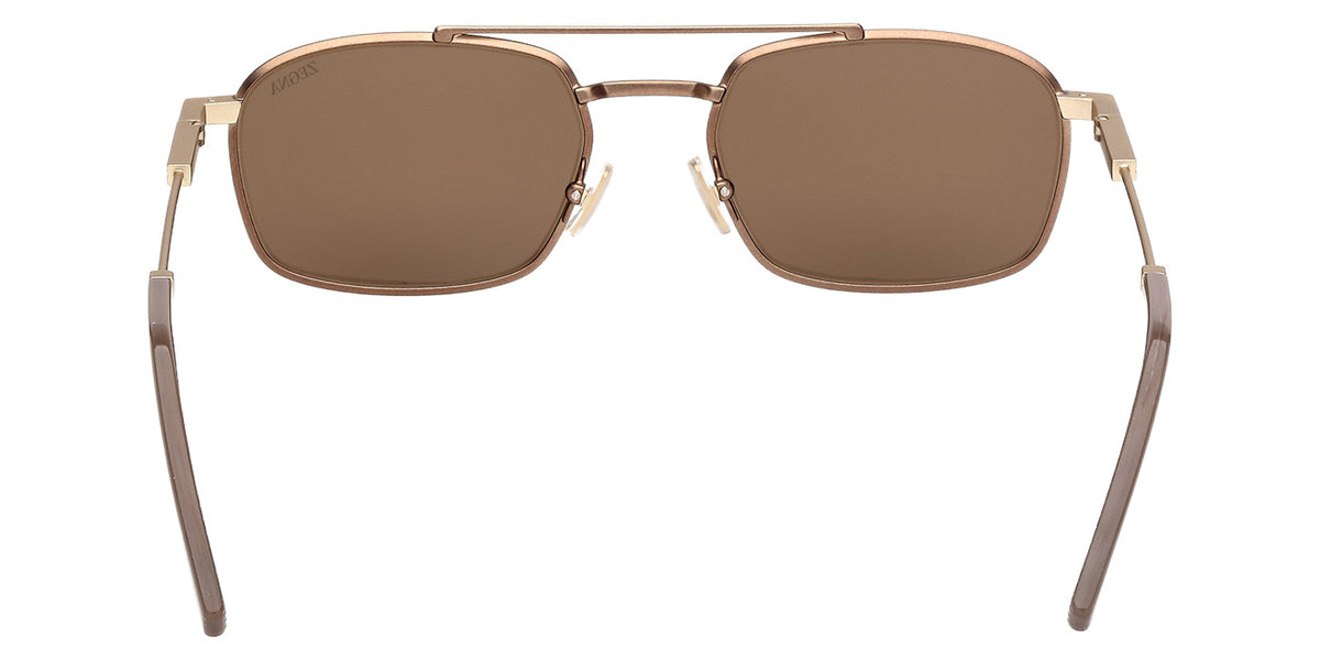 Ermenegildo Zegna EZ0298 37E 54 - Matte Dark Bronze / Brown #id:ez029837e_s:104120