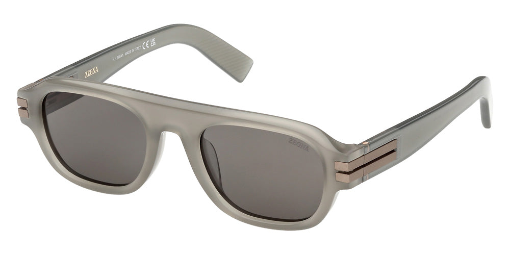 Ermenegildo Zegna EZ0304 20D 52 - Shiny Gray / Smoke Polarized #id:ez030420d_s:100105
