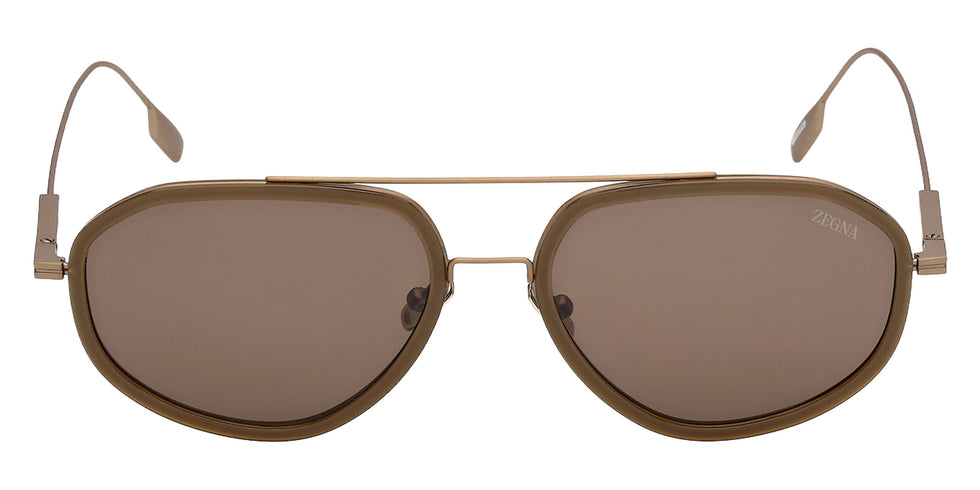 Ermenegildo Zegna EZ0305 98E 56 - Shiny Dark Green / Brown 98E #id:ez030598e_s:100100