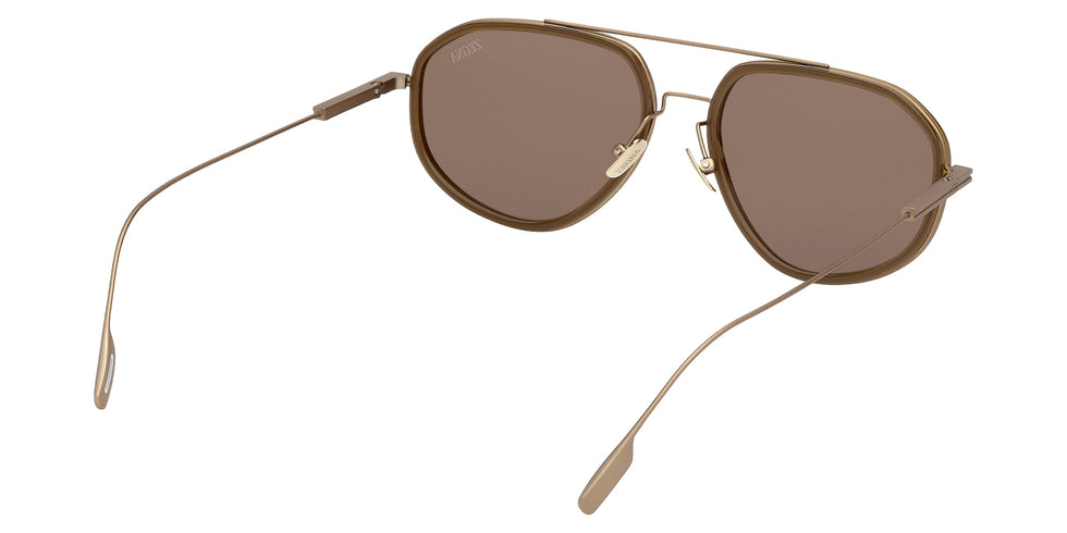 Ermenegildo Zegna EZ0305 98E 56 - Shiny Dark Green / Brown 98E #id:ez030598e_s:100125