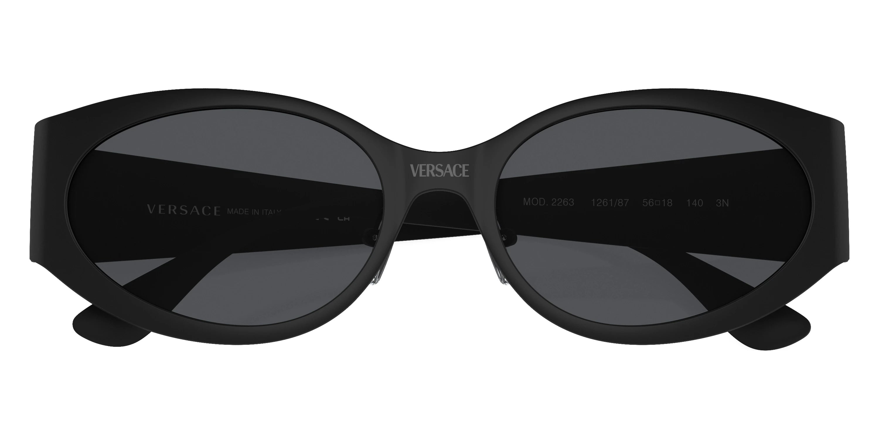 VERSACE VE2263 126187 56 - Matte Black / Dark Gray