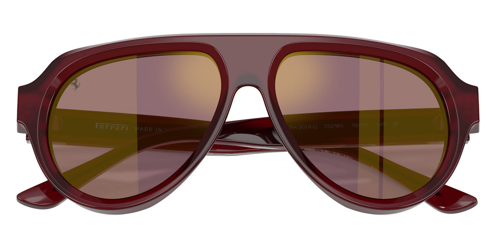 FERRARI FH2019U 752/W0 56 - Opal Red / Violet/Gold Mirrored Polarized #id:fh2019u752w0_s:106125