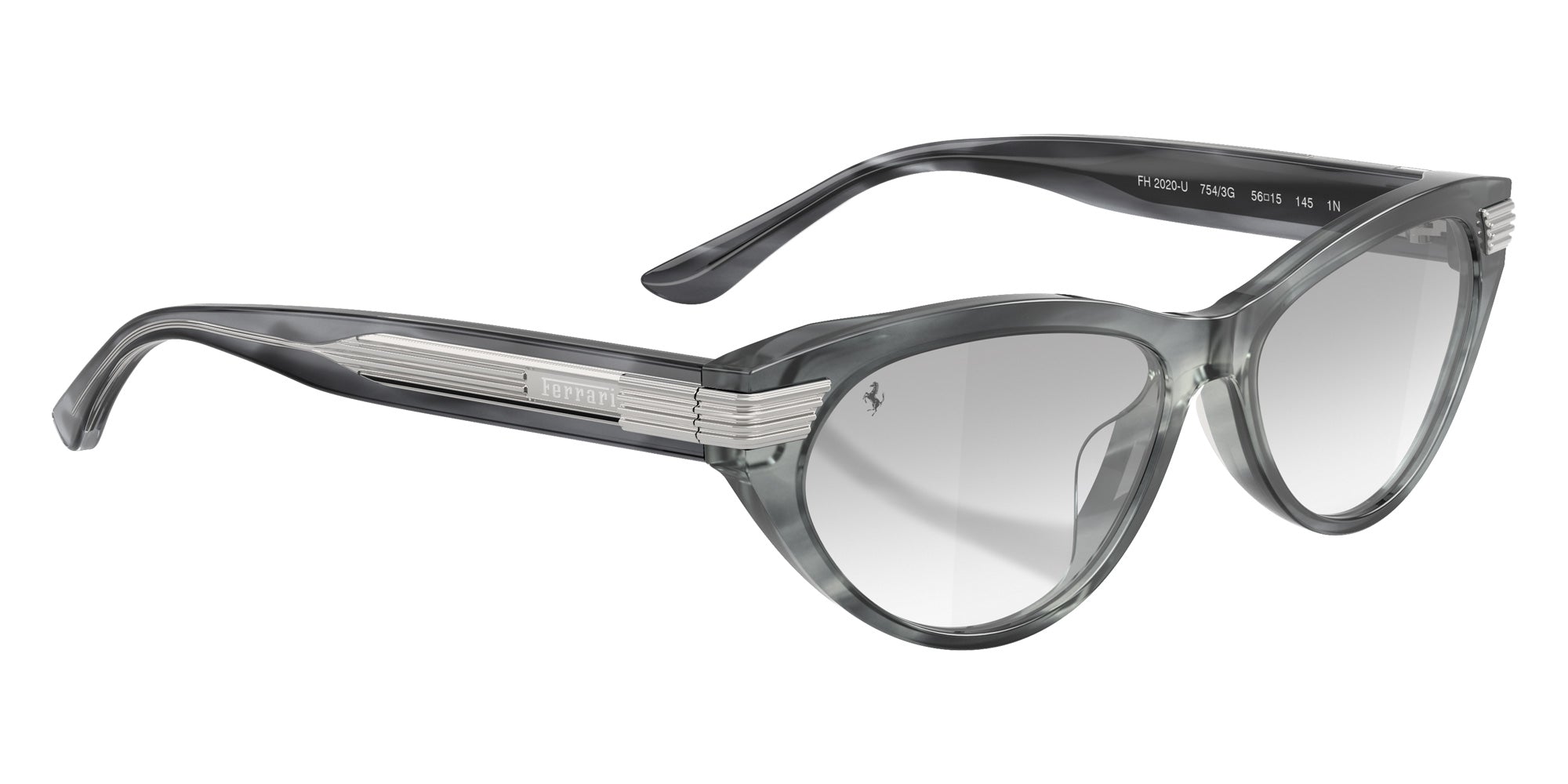 FERRARI FH2020U 754/3G 56 - Striped Blue / Clear Mirrored Gradient Gray #id:fh2020u7543g_s:104120