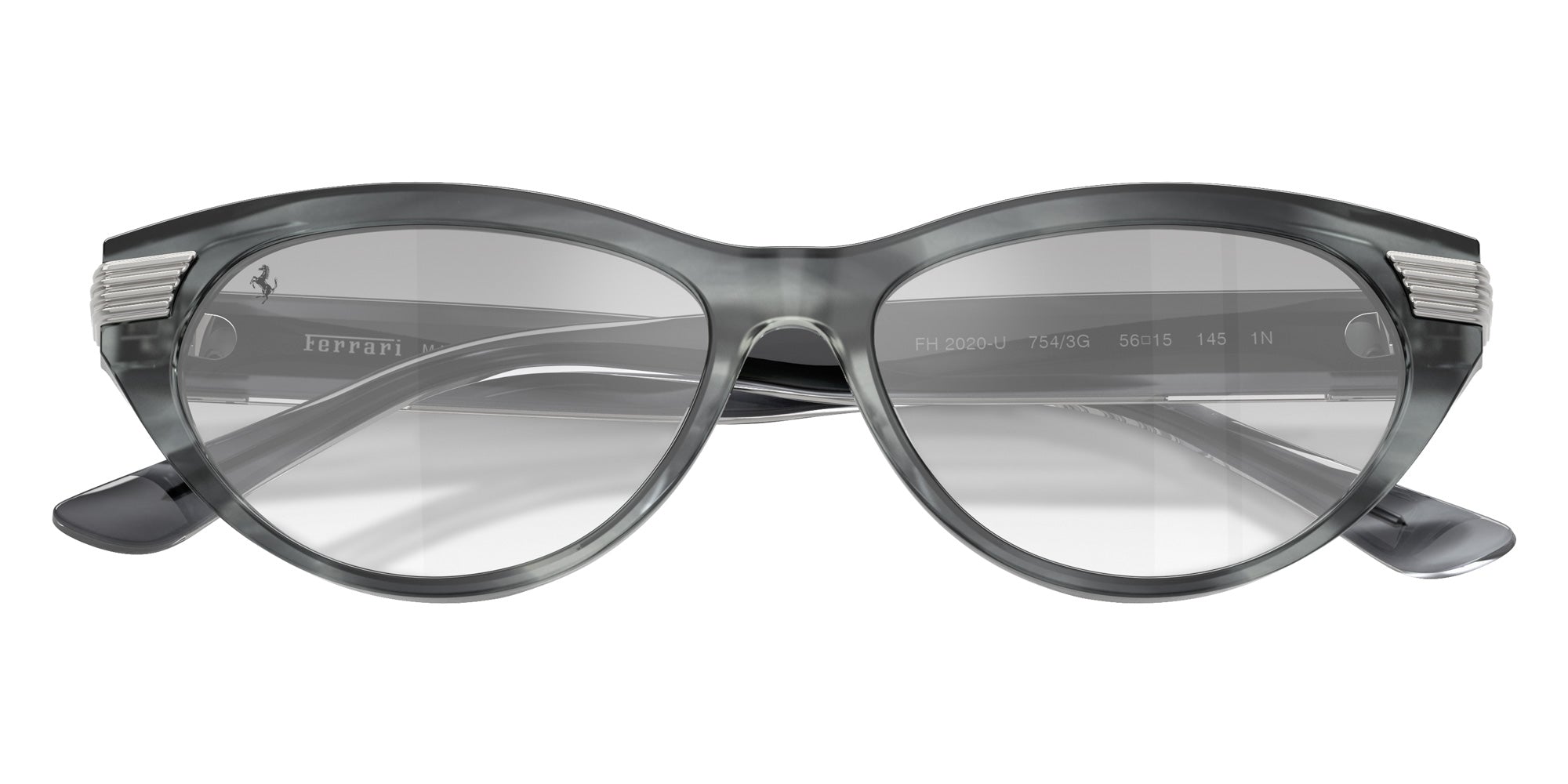 FERRARI FH2020U 754/3G 56 - Striped Blue / Clear Mirrored Gradient Gray #id:fh2020u7543g_s:104125