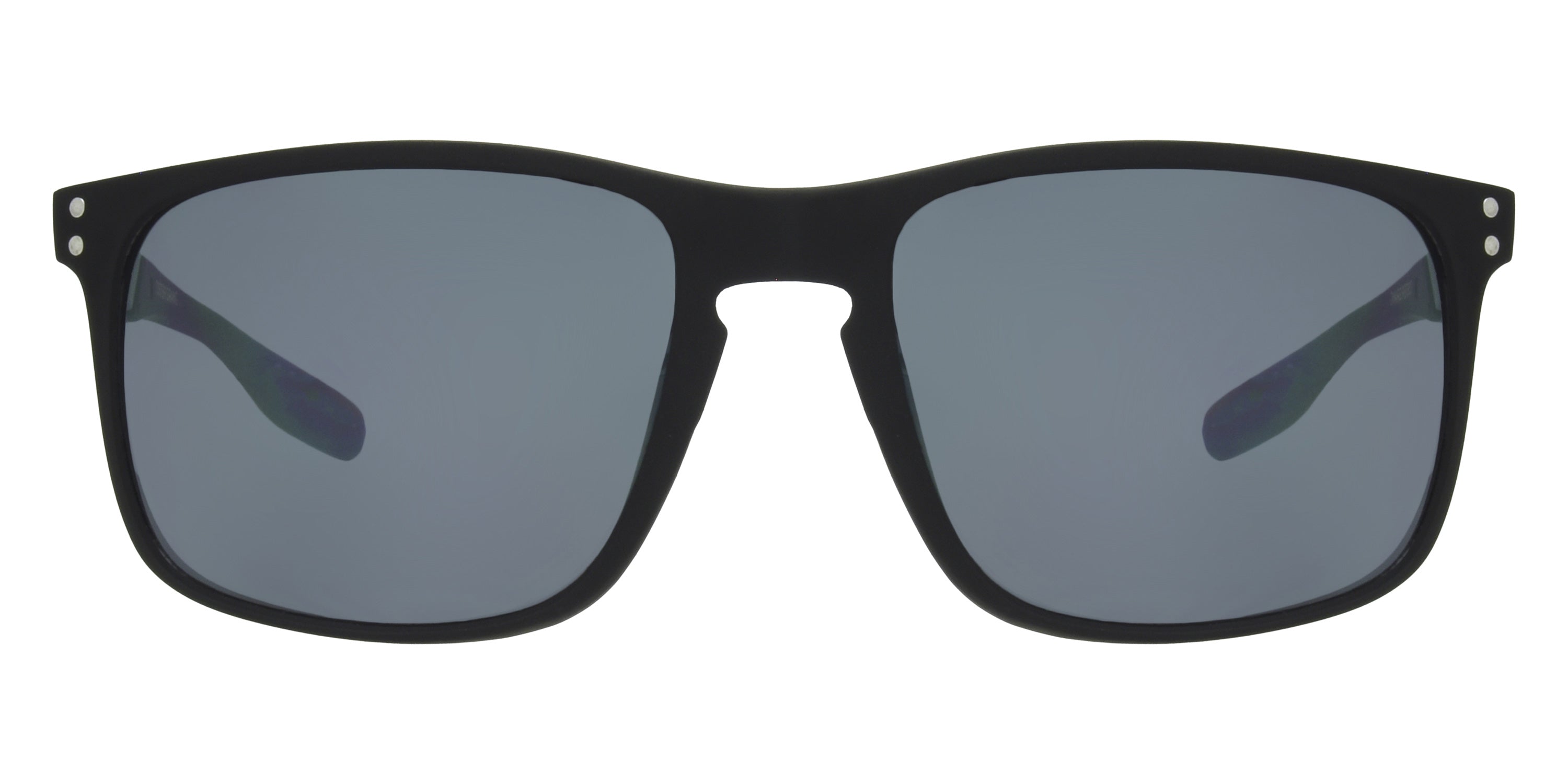 Foster Grant Men's Polarized Rectangle Sunglasses - Black / Gray