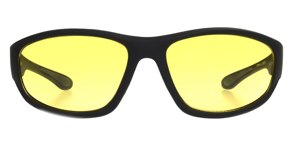 Foster Grant Fast Lane Night Drivers - Black / Yellow