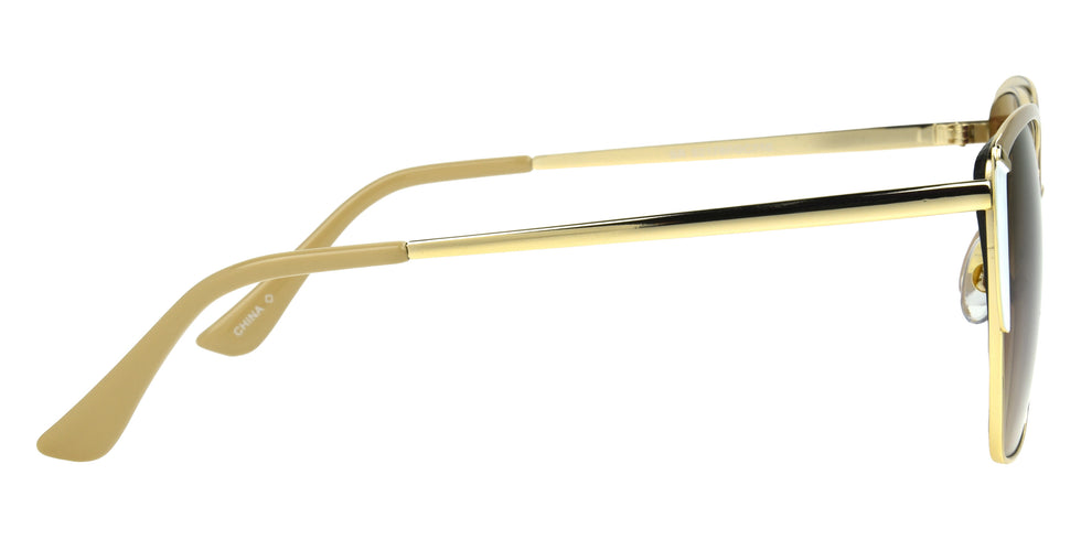 Foster Grant FG&Co Ladies Cat-Eye Sunglasses - Gold / Brown Gradient