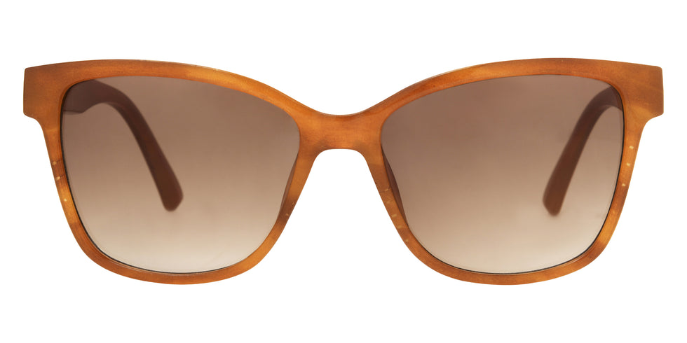 Foster Grant Ladies Cat-Eye Sunglasses - Brown / Brown Gradient