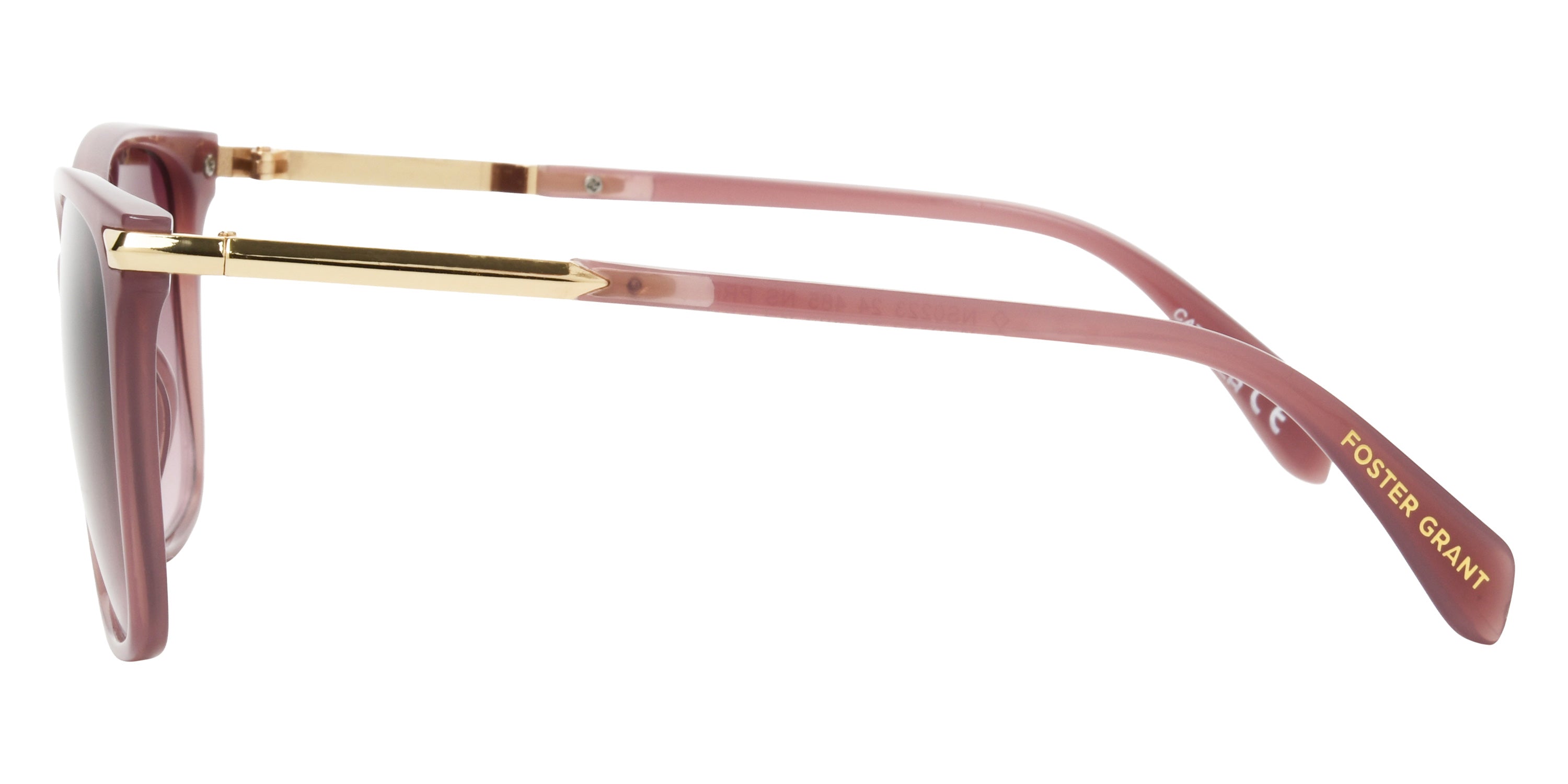 Foster Grant Ladies Square Sunglasses - Purple / Burgundy Gradient