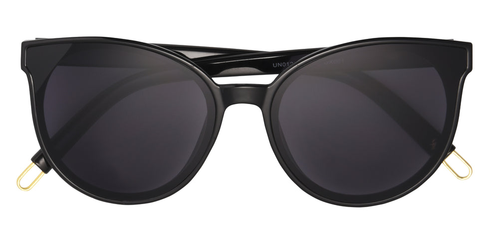 Foster Grant Trend Round Sunglasses 001 - Black / Smoke
