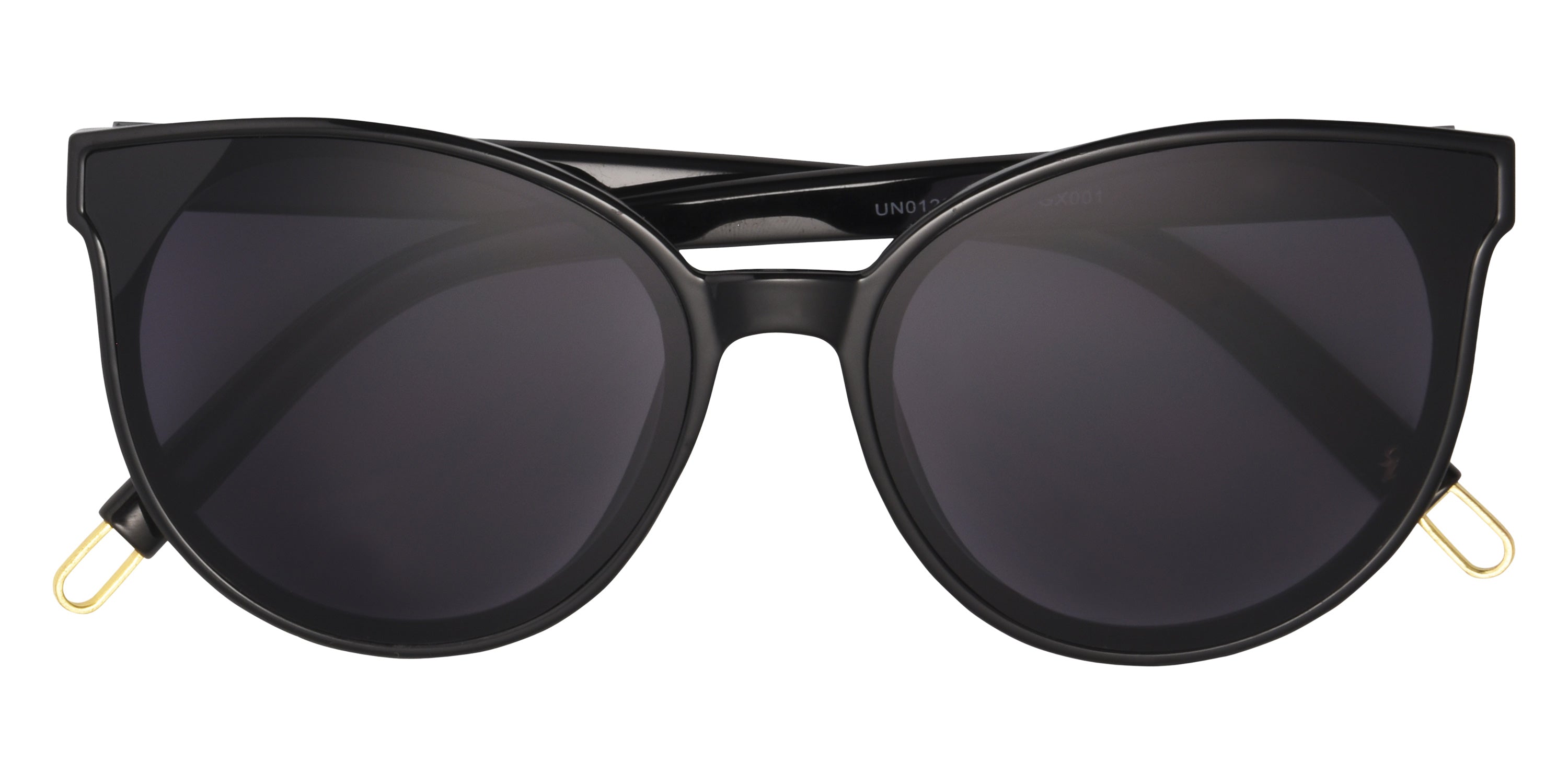Foster Grant Trend Round Sunglasses 001 - Black / Smoke