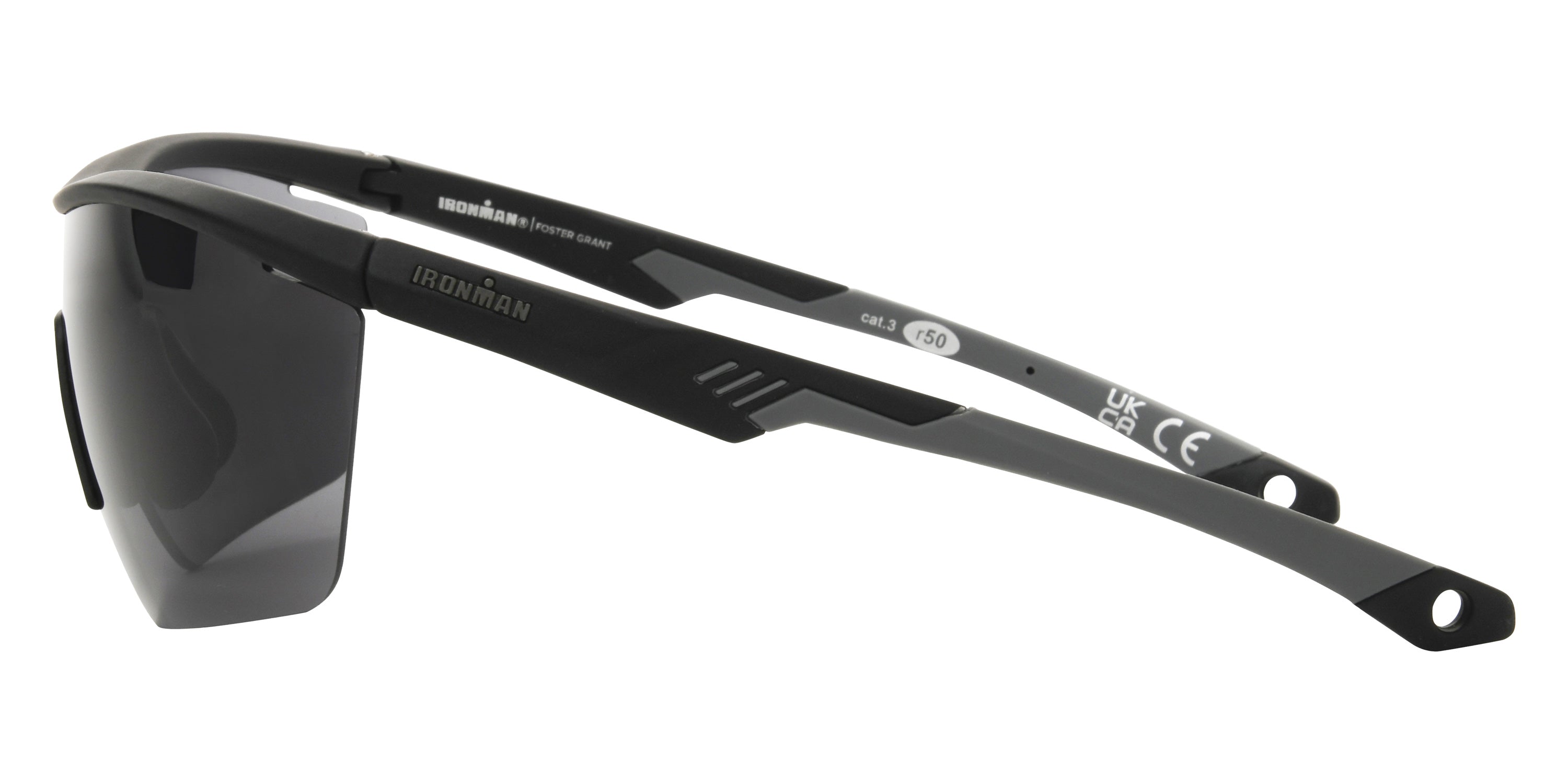 Foster Grant IRONMAN® Charcoal Sunglasses - Black / Smoke