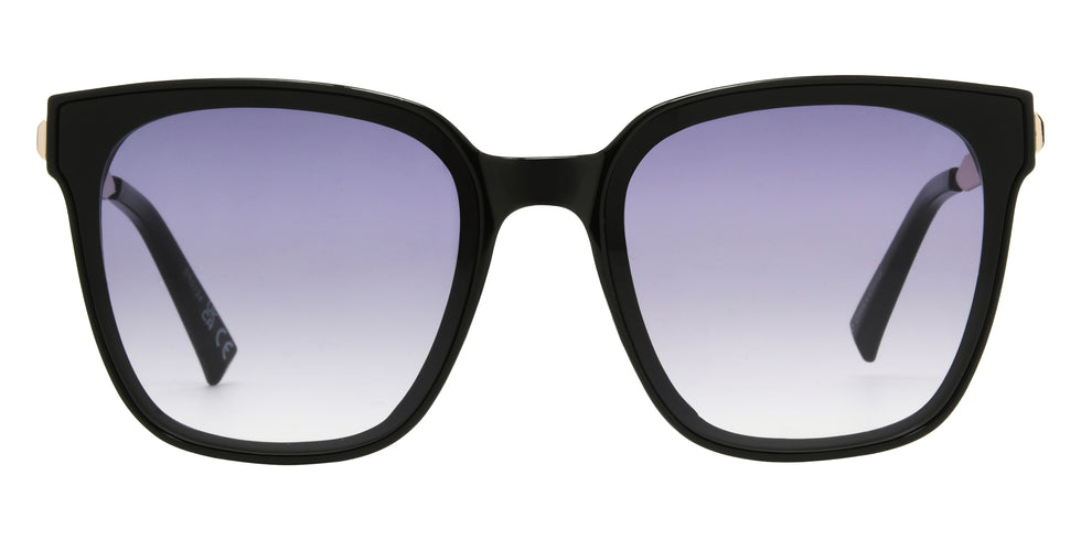 Foster Grant Fashion Square Sunglasses 461 - Black / Smoke Gradient