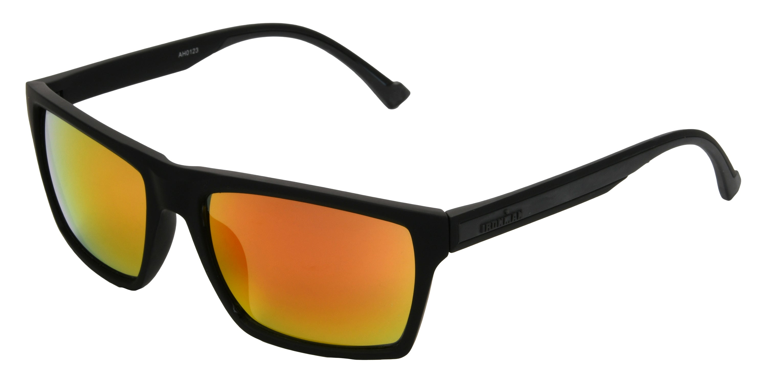 Foster Grant IRONMAN® Seek Way Shape Mirrored Sunglasses - Black / Red Mirrored
