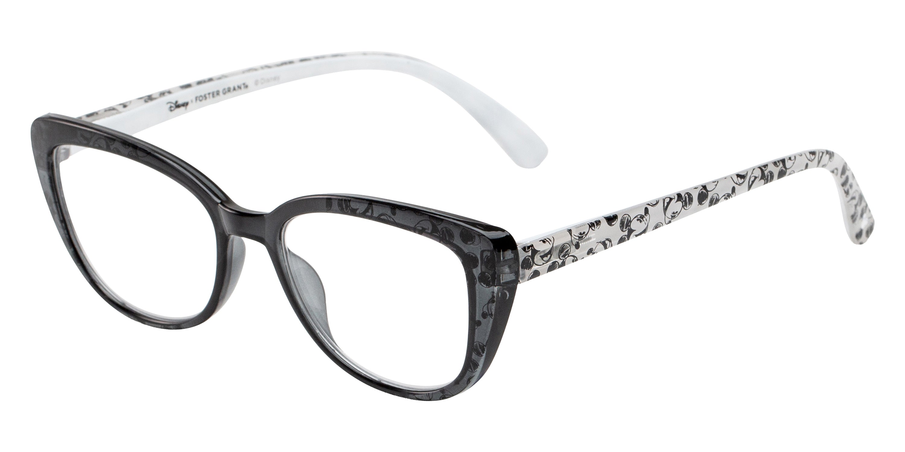 Foster Grant x Disney - Dreamer Black Cat Eye Reading Glasses - Black
