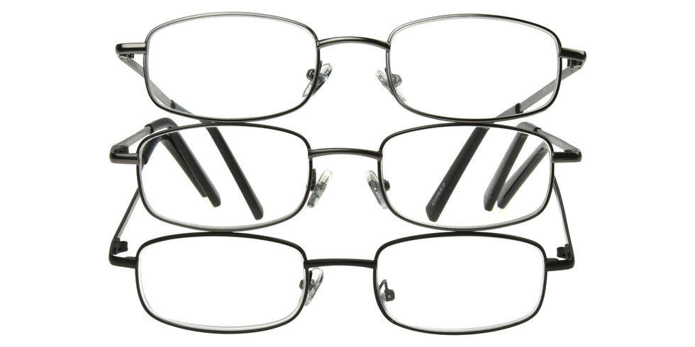 Foster Grant Essentials by Multi Pack Men's Readers - Assorted