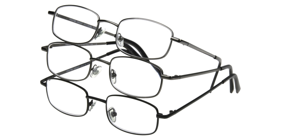 Foster Grant Essentials by Multi Pack Men's Readers - Assorted