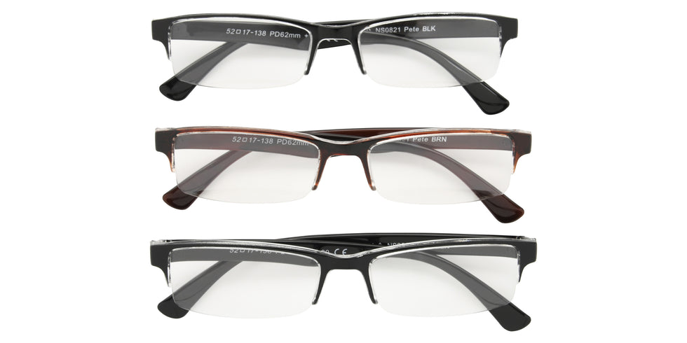 Foster Grant Multi Pack Pete Reading Glasses - Assorted
