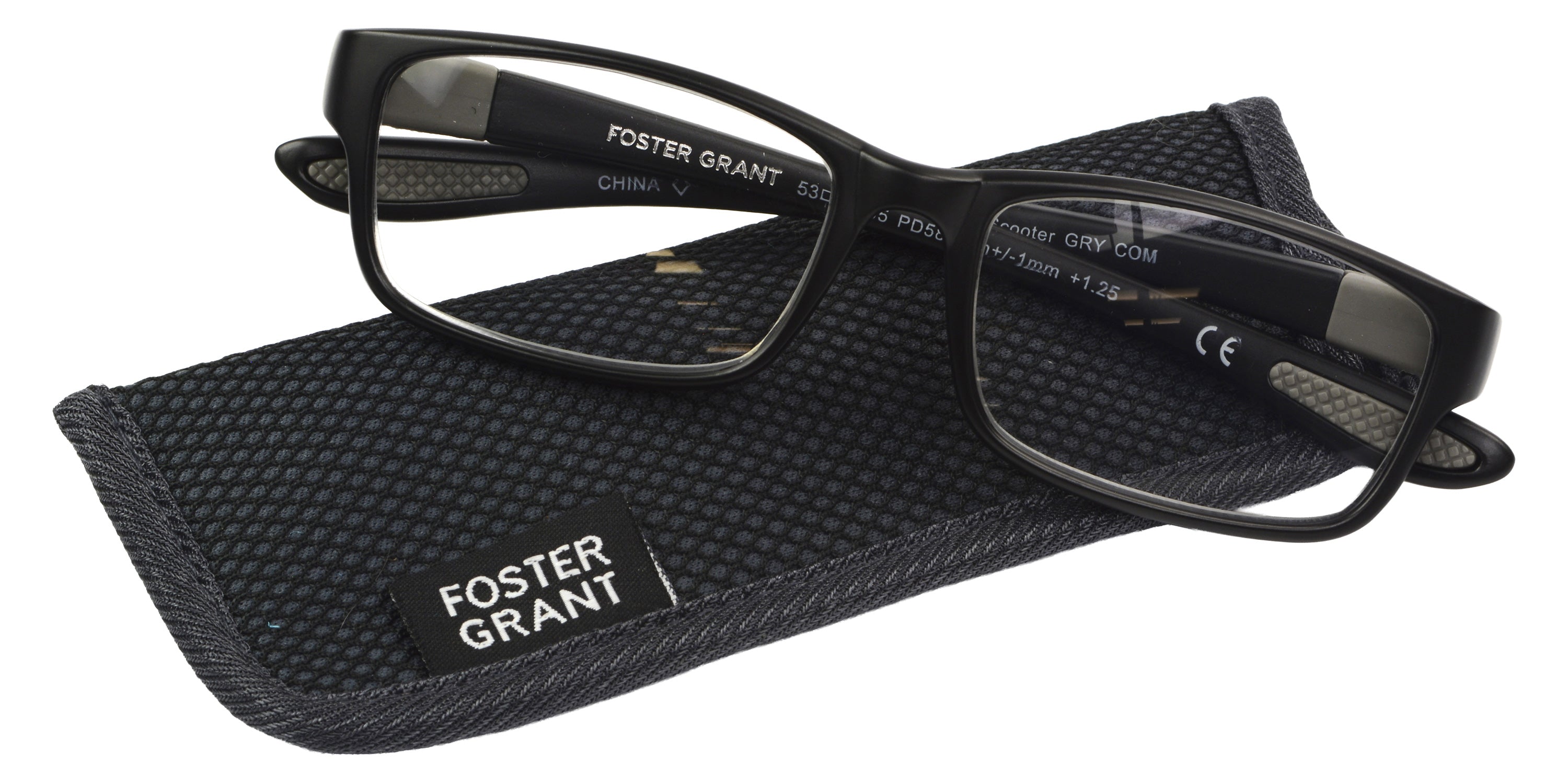 Foster Grant Scooter Men's Reading Glasses - Gray
