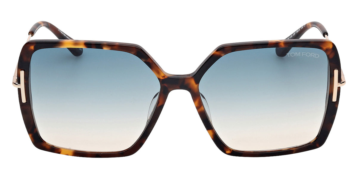 Tom Ford FT1039 JOANNA 52P 59 - Dark Havana / Gradient Green #id:ft103952p_s:100100