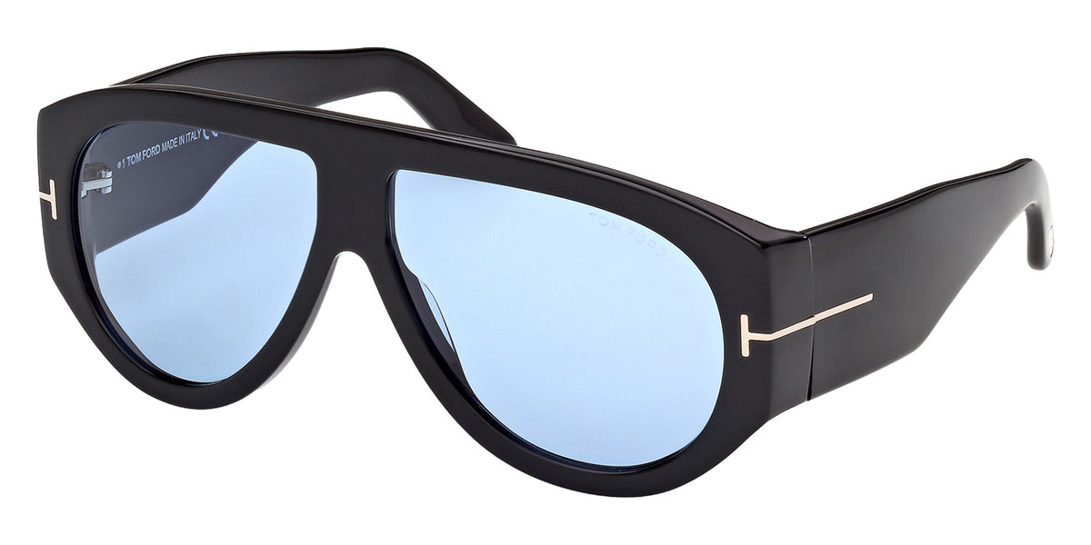 Tom Ford FT1044 BRONSON 01V 60 - Shiny Black / Blue #id:ft104401v_s:100105
